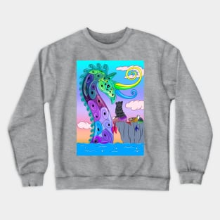 Sea Dragon and Merkitties Crewneck Sweatshirt